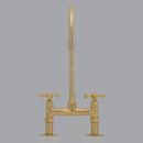 Brass Bridge Faucet - Antique Brass Kitchen Faucet