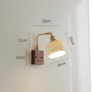 DecorBites™ Ceramic Ball LED Wall Light with Pull Chain Switch for Living Room