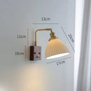 DecorBites™ Ceramic Ball LED Wall Light with Pull Chain Switch for Living Room