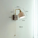 DecorBites™ Ceramic Ball LED Wall Light with Pull Chain Switch for Living Room