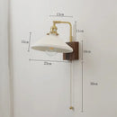 DecorBites™ Ceramic Ball LED Wall Light with Pull Chain Switch for Living Room