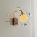 DecorBites™ Ceramic Ball LED Wall Light with Pull Chain Switch for Living Room