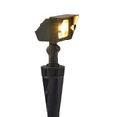 Brass Integrated Exterior Flood Light with 72" Wire for Landscape Lighting