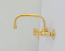 Brass Kitchen Faucet - Vintage Brass Kitchen Faucet