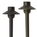 Brass Mini Flat Hat G4 LED Path Lights for Outdoor Landscape Illumination