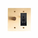 Brass Mixed Dimmer Switch (2-Gang)
