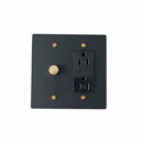 Brass Mixed Dimmer Switch (2-Gang)