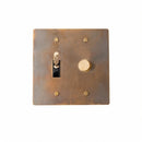 Brass Mixed Dimmer Switch (2-Gang)