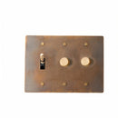 Brass Mixed Dimmer Switch (3-Gang)