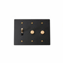 Brass Mixed Dimmer Switch (3-Gang)