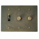 Brass Mixed Dimmer Switch (3-Gang)