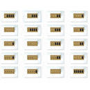 Brass Mixed Dimmer Switch (5-Gang)