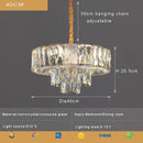 Brass multi tiered decorbites crystal ceiling chandelier living room