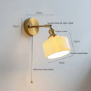 DecorBites™ Ceramic Wall Sconce with Adjustable Iron Arm for Living Room Décor