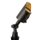 Brass Standing Light with Adjustable Shroud for MR16 Bulbs