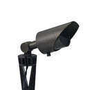 Brass Standing Light with Adjustable Shroud for MR16 Bulbs