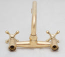 Antique Brass Bathroom Faucet - Wall Faucets
