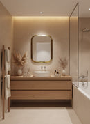 Gold Brass Rectangle Mirror