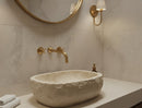 Unlacquered Brass Bathroom Faucet With Rough in Valve