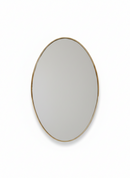 Brass Oval Wall Mirror -  Unlacquered Brass Bathroom Mirror