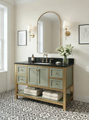 Arched Brass Mirror - Arch Unlacquered Brass Mirror