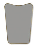 Italian Curved Mirror - Unlacquered Brass Wall Mirror