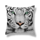 Brave tiger pattern print cushion covers nine pack living room decor
