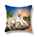 Brave tiger pattern print cushion covers nine pack living room decor