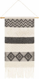Bracebridge Monochrome Geometric Pattern Wall Hanging