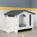 Breathable four seasons dog house with feeding tray – living room