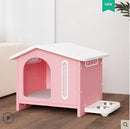 Breathable four seasons dog house with feeding tray – living room