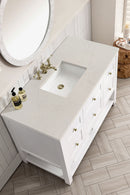 James Martin Breckenridge 48" Single Bathroom Vanity, Bright White