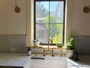 Unlacquered Brass Kitchen Faucets -  Dual Handle Center Ball Bridge Sink Faucet