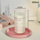 Brie cheese sandwich printed glass coffee mug kitchen cup with straw