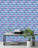 Bright Palm Geometric Leaves Wallpaper
