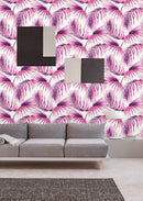 Bright Pink Leaves Wallpaper