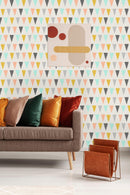 Bright Triangle Pattern Wallpaper