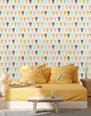 Bright Triangle Pattern Wallpaper