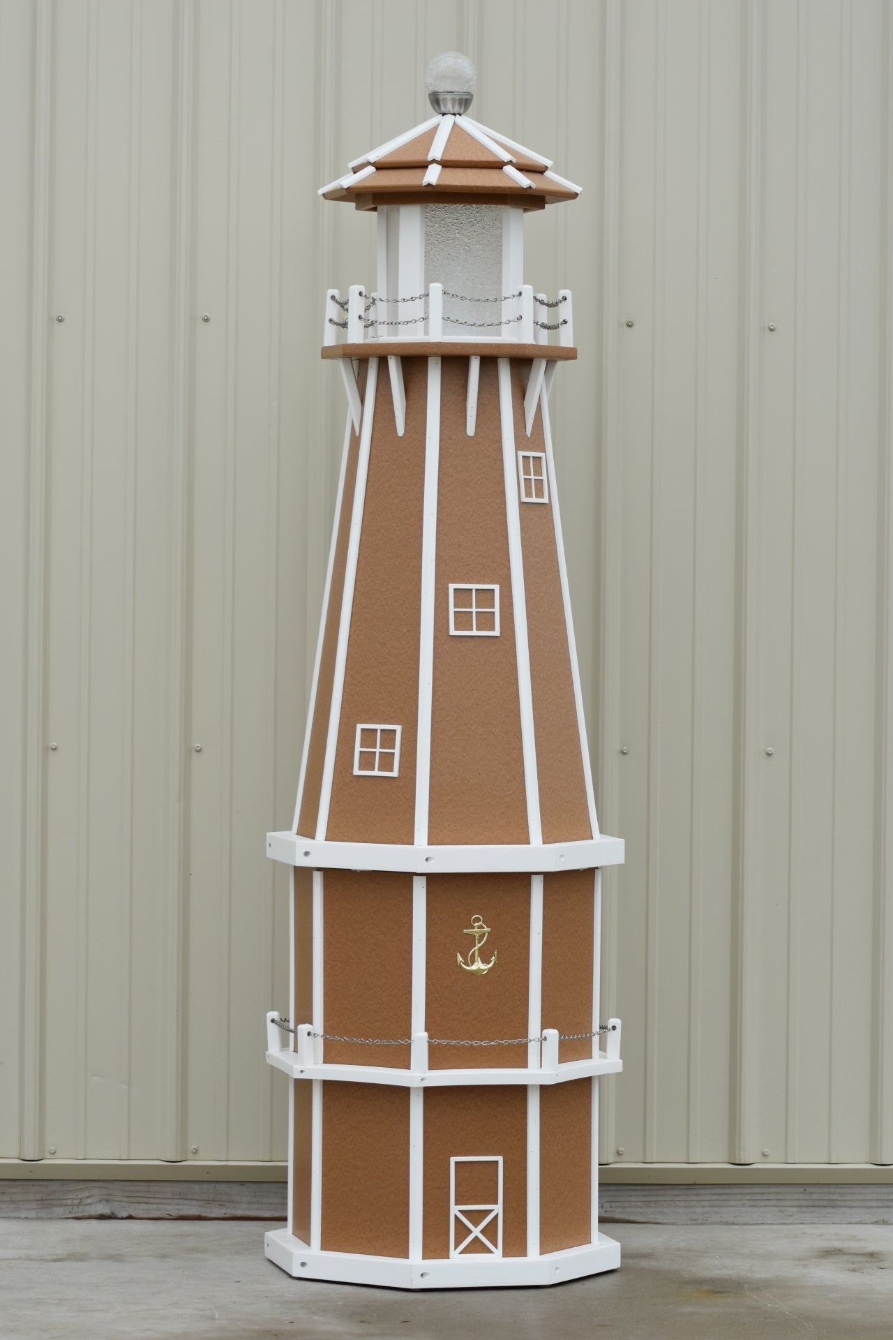 6 ft. Octagon Solar and Electric Powered Poly Lighthouses Carmel with