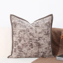 Brighton cross stitch brown & tan cushion cover living room woven leather