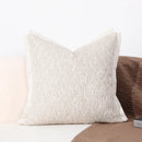 Brighton cross stitch brown & tan cushion cover living room woven leather