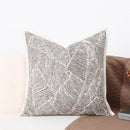 Brighton cross stitch brown & tan cushion cover living room woven leather