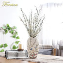 British rural bird butterfly porcelain vase living room flower decor