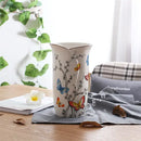 British rural bird butterfly porcelain vase living room flower decor