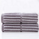 British style turquoise & gray striped sports fitness towel gym accessory
