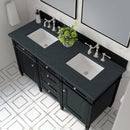 James Martin Brittany 60" Double Bathroom Vanity, Black Onyx