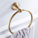 Bronze and white ceramic bathroom accessories set bathroom decor