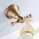 Bronze and white ceramic bathroom accessories set bathroom decor