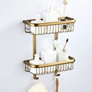 Bronze and white ceramic bathroom accessories set bathroom decor