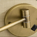 Bronze brass wall mounted led makeup mirror bathroom magnifying light